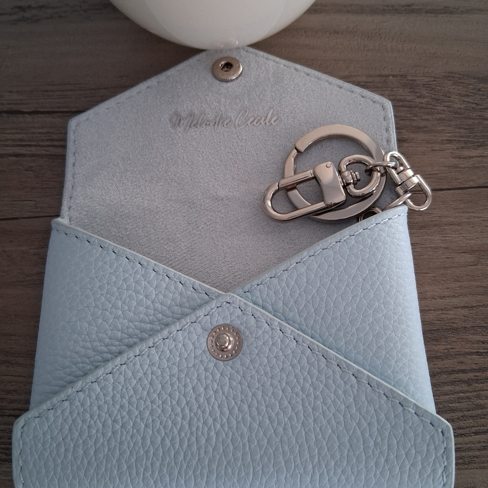DUYP TOGO LEATHER MINI ENVELOPE BAG CHARM CARD HOLDER